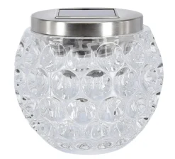 Solcellelykt glass boblemønster