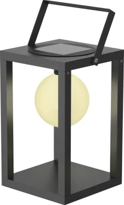 Solcellelykt metall, mørk grå, Northlight