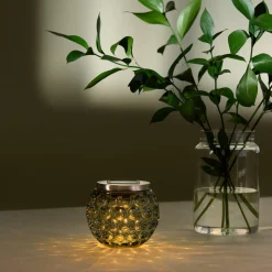 Solcellelykt glass boblemønster