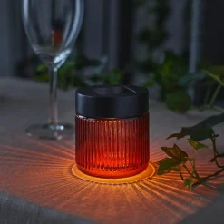 Solcellelykt glass Northlight, 8 cm