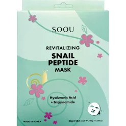 SOQU K-beauty koreansk maske, ansiktsmaske, 5-pakning