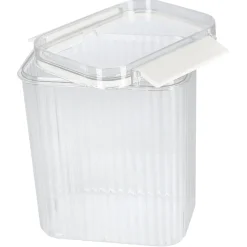 Stabelbare plastbokser med lokk, 5-pakning