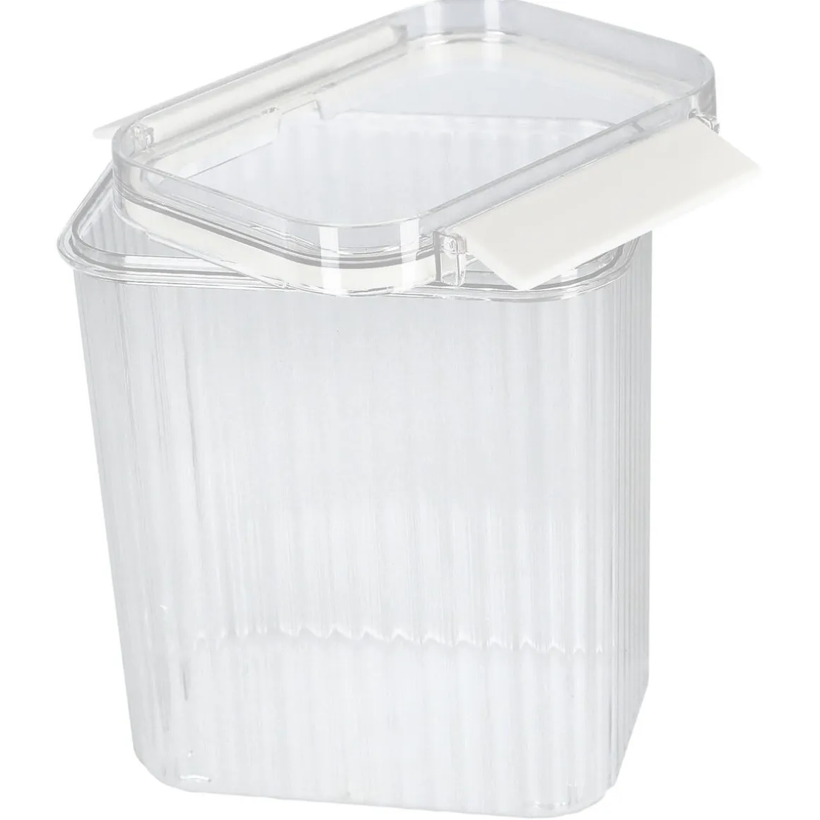 Stabelbare plastbokser med lokk, 5-pakning
