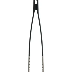 Stekepinsett i glassfiber og silikon svart, 30 cm