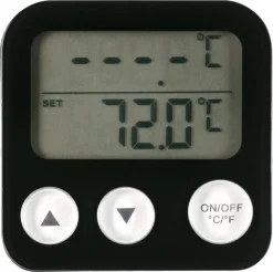 Steketermometer digital, svart