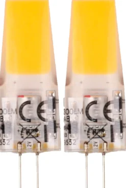 Stiftpære LED G4 12 V 2,8 W, 2-pakning