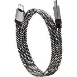 Stoffbelagt USB-C- til USB-C-ladekabel 1 m, magnetisk
