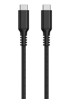 Stoffkledd USB C kabel 3m USB-C til USB-C Clas Ohlson