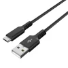 Stoffkledd USB C kabel 1,5m USB-A til USB-C Clas Ohlson