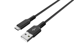 Stoffkledd USB C kabel 1,5m USB-A til USB-C Clas Ohlson