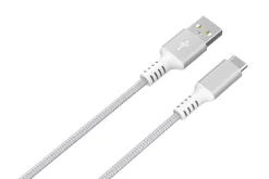 Stoffkledd USB C kabel 1,5m USB-A til USB-C Clas Ohlson