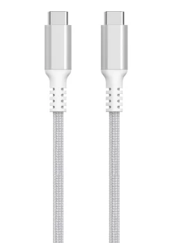 Stoffkledd USB C kabel 3m USB-C til USB-C Clas Ohlson