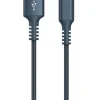 Stofftrukket USB-A til Lightning ladekabel for iPhone 1,5 m Clas Ohlson