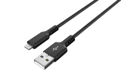 Stofftrukket USB-A til Lightning ladekabel for iPhone 1,5 m Clas Ohlson