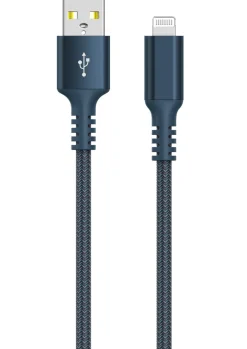 Stofftrukket USB-A til Lightning ladekabel for iPhone 3m Clas Ohlson
