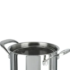Stor gryte med innsats, rustfritt stål, 4 l