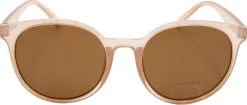 Store solbriller dame, beige