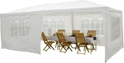 Stort partytelt med vegger, 3 × 6 meter