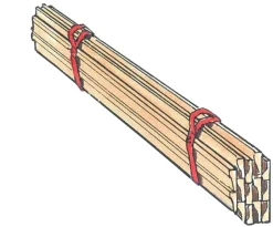 Strammebånd med opphengskrok 18 mm x 1,5 m rød, 2-pakning