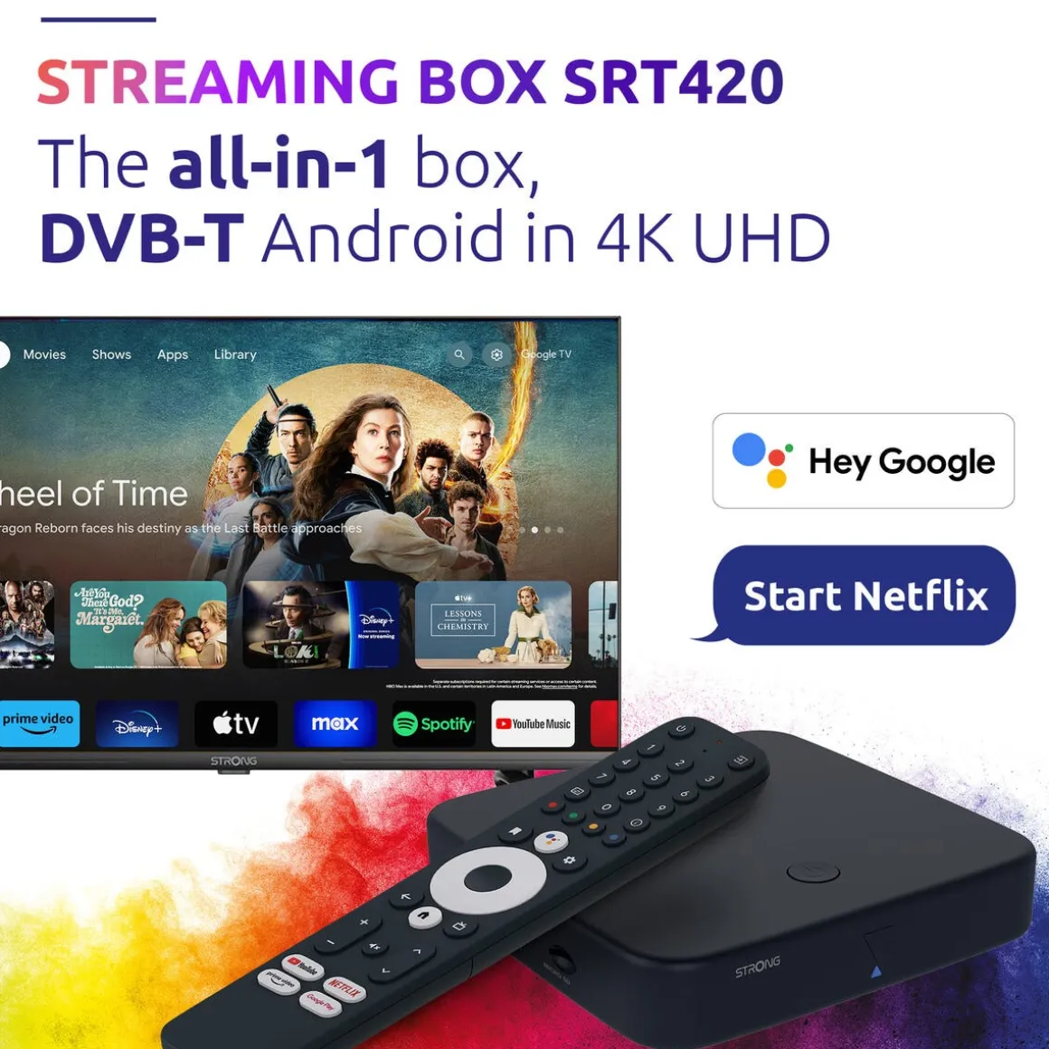 Strong SRT 420 Android TV- og digital-TV-boks i ett
