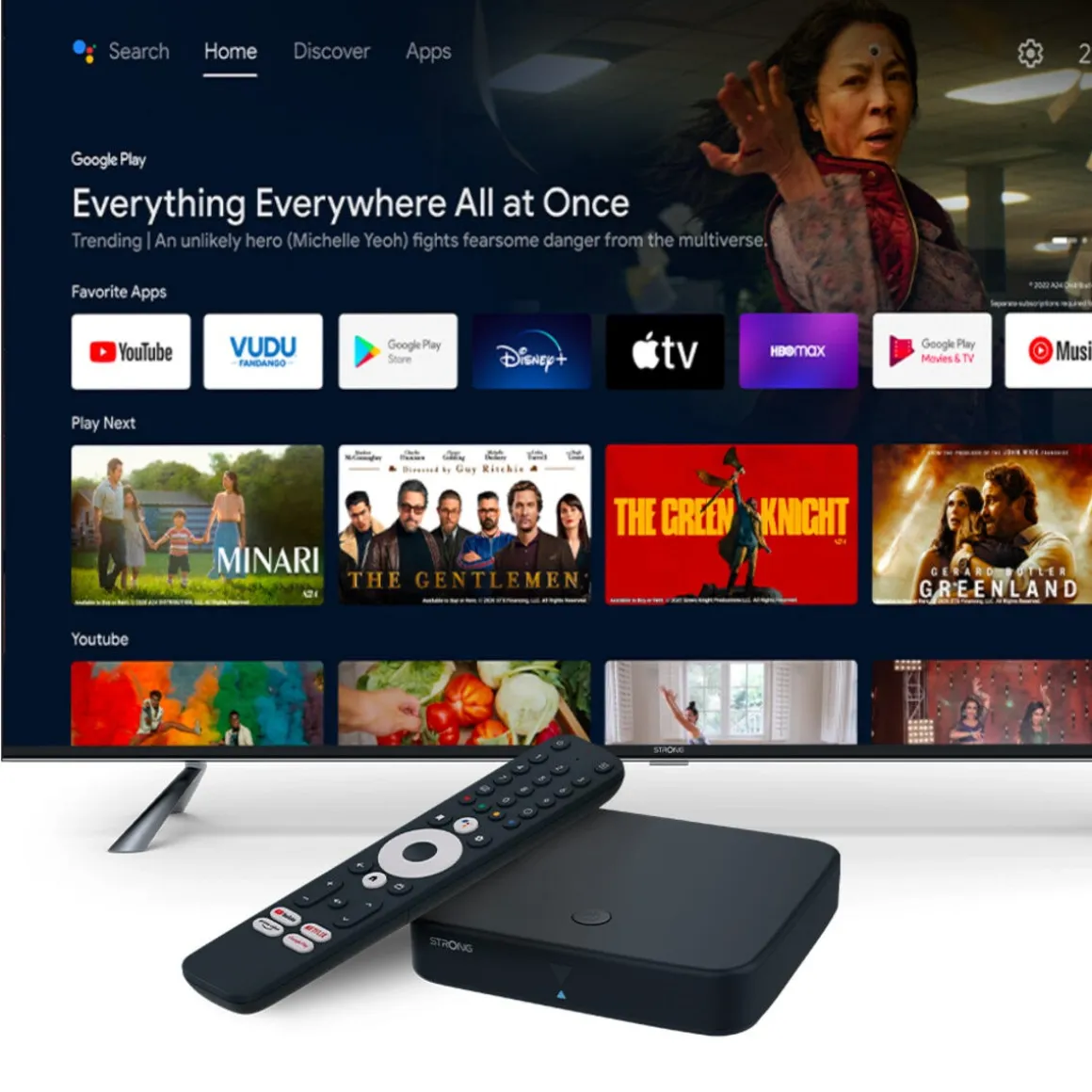 Strong SRT 420 Android TV- og digital-TV-boks i ett