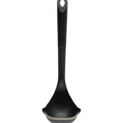 Suppeøse i glassfiber og silikon svart, 30 cm