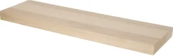 Svevende vegghylle i FSC-eikefiner, 60 eller 80 cm
