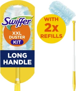 Swiffer Duster XXL Kit, støvkost med teleskopskaft, 2 refiller