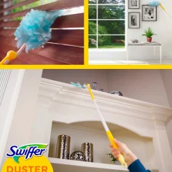 Swiffer Duster XXL Kit, støvkost med teleskopskaft, 2 refiller