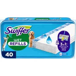 Swiffer Wet Pet våtmopper refill, 40-pakning