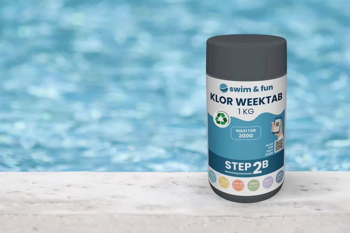 Swim & Fun Klor WeekTab klortabletter basseng 200 g, 1 kg