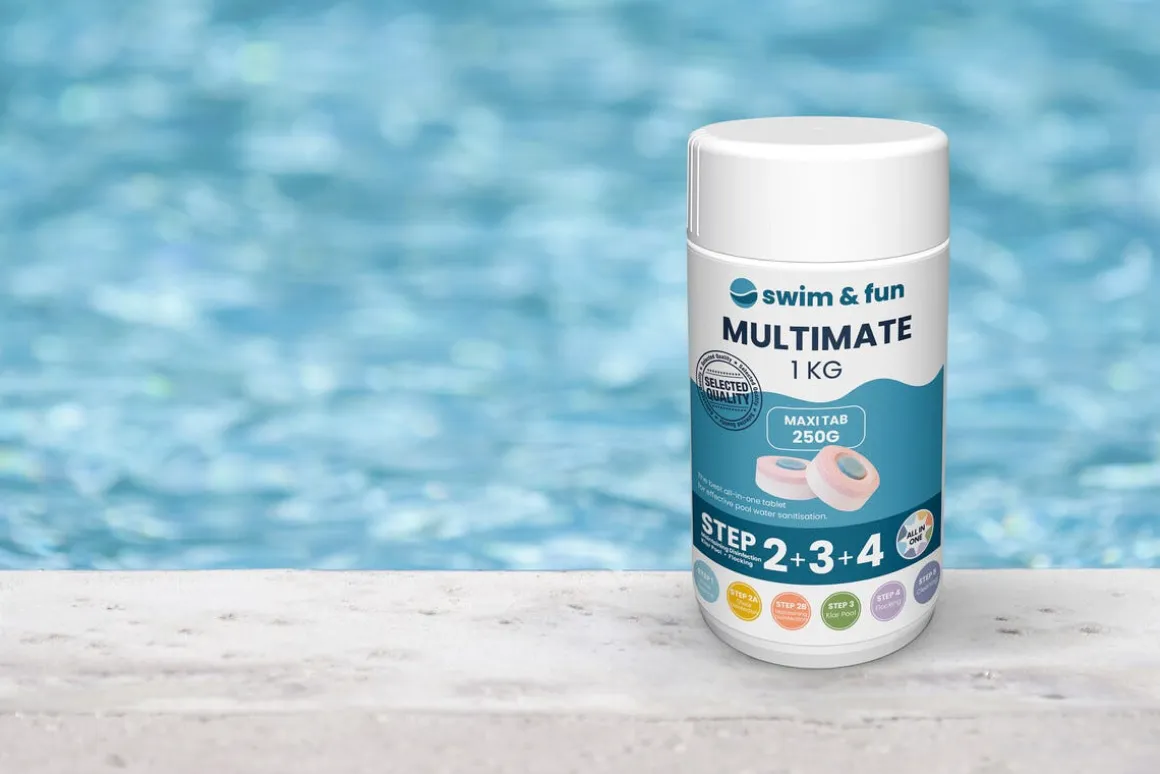 Swim & Fun MultiMate desinfeksjon basseng, tabletter, 1 kg