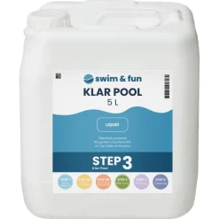 Swim & Fun KlarPool bassengrengjøring mot belegg, 5 liter