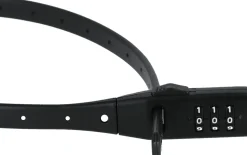 Sykkellås med 3-sifret kode, flat, svart, 53 cm
