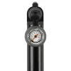 Sykkelpumpe mini, aluminium med manometer 5,5 bar