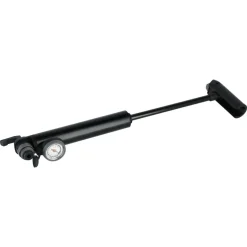 Sykkelpumpe mini, aluminium med manometer 5,5 bar