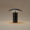 Tage oppladbar bordlampe metall svart, 20 cm, Northlight