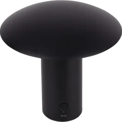 Tage oppladbar bordlampe metall svart, 20 cm, Northlight