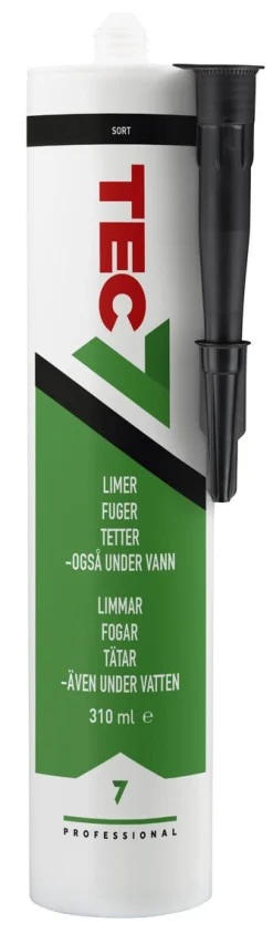 Tec7 fugemassepatron for utendørs og innendørs bruk, 310 ml