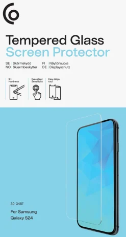 Tempered Glass skjermbeskytter til Samsung Galaxy S24