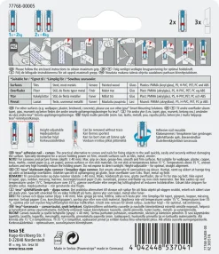 Tesa limspiker canvas, 2-pakning