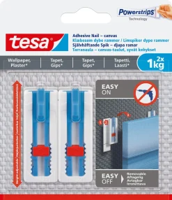 Tesa limspiker canvas, 2-pakning