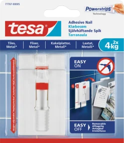 Tesa selvheftende kroker, hvite