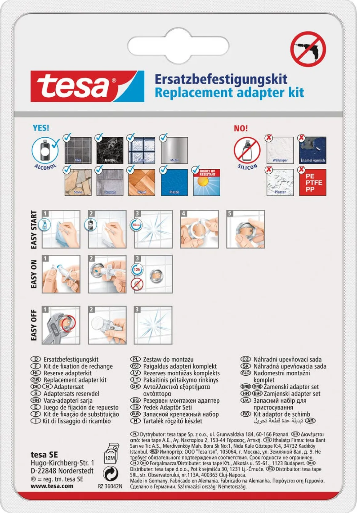 Tesa BK20-1 ekstra adapter