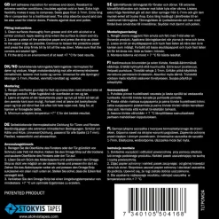 Tetningslist Omega-profil svart, 1–7 mm, Stokvis Tapes