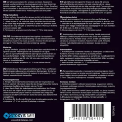 Tetningslist Omega-profil svart, 1–7 mm, Stokvis Tapes