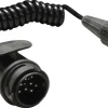 Tilhengerkabel 13-polet, 12 V spiralkabel, 1,5 m