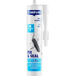 Timpuri Fix & Seal lim- og fugemasse utendørs, hvit, 290 ml