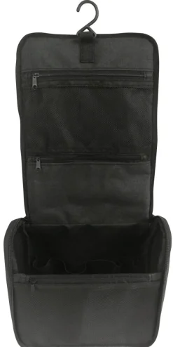 Toalettveske med henger, svart, 23 x 21 cm