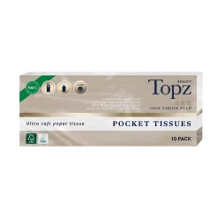 Topz Premium Pocket Tissue lommetørklær 10-pakning